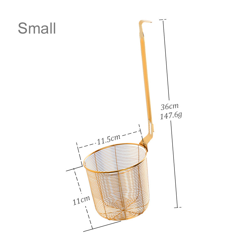 Stainless Steel Colander Tool Noodle Dumplings Mesh Basket Fryer French Fries Dryer Vegetable Food Sieve Sink Strainer
