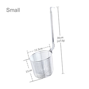 Stainless Steel Colander Tool Noodle Dumplings Mesh Basket Fryer French Fries Dryer Vegetable Food Sieve Sink Strainer