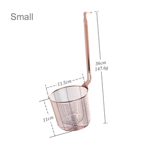 Stainless Steel Colander Tool Noodle Dumplings Mesh Basket Fryer French Fries Dryer Vegetable Food Sieve Sink Strainer