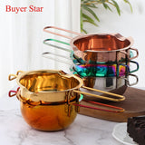 Stainless Steel Chocolate Melting Pot Long Handle Baking Heating Container