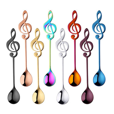 Stainless Steel Coffee Tea Spoon Music Symbols Spoon