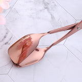 Stainless Steel Food Tongs Kitchen Utensils Anti Heat Bread Clip Barbecue Tools