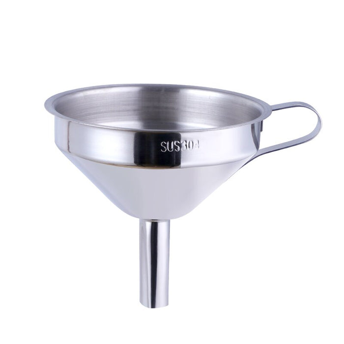 Stainless Steel Kitchen Funnel with Detachable Filter Kitchen Tools Useful Oil Liquid Funnel Wide Mouth Funnel for Canning Wine