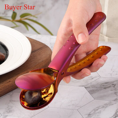 Stainless Steel Nut Opener Cutter Chestnut Clip Walnut Pliers Sheller Kitchen Tools