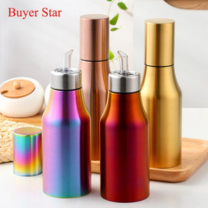 Buyerstar Stainless Steel Olive Oil Bottle  Grill BBQ Vinegar can Gravy Boat kitchen gadgets