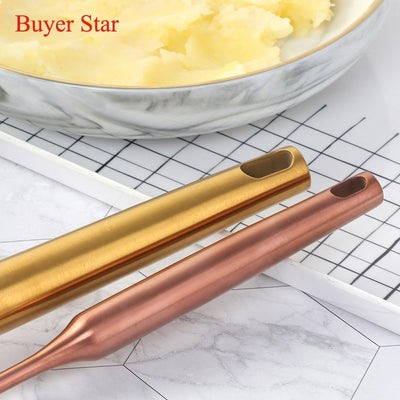 Buyerstar Stainless Steel Potato Masher Kitchen Utensils