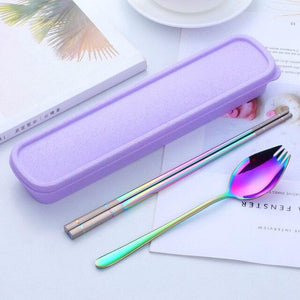 Buyer star tableware Spoon +Chopsticks With Portable Box