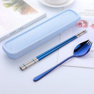 Buyer star tableware Spoon +Chopsticks With Portable Box