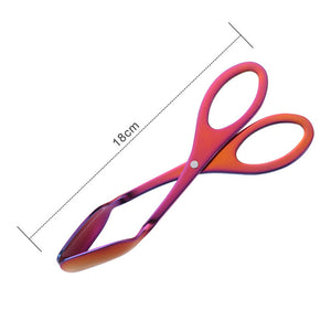 Buyer Star Kitchen Tongs Stainless Steel Food Tongs Golden Bread Clamp Salad Clip