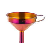 Buyerstar Stainless Steel Oil Funnel with Removable Strainer Rainbow Cone Funnel