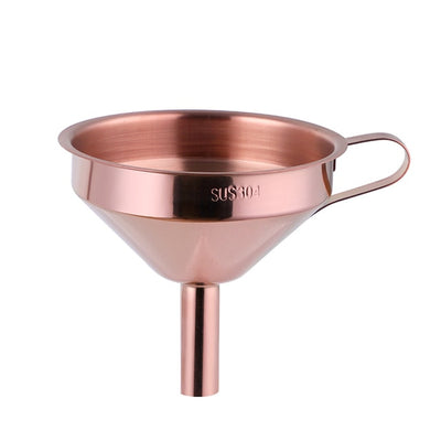 Buyerstar Stainless Steel Oil Funnel with Removable Strainer Rainbow Cone Funnel